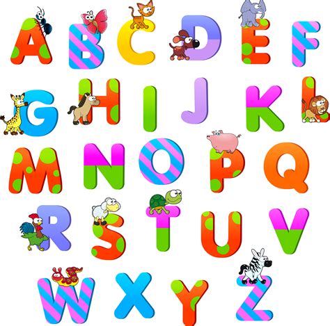 alphabet letters cartoon